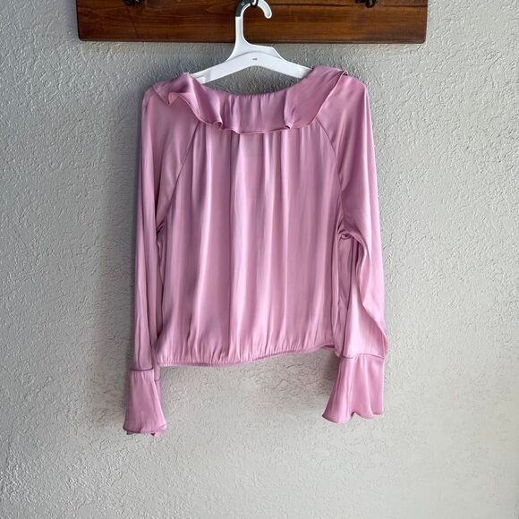 A New Day Size Small Pink Ruffle Blouse (NWT) - Picture 4 of 7